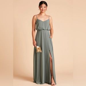 Birdy Grey “Gwennie Dress” Chiffon Sea Glass XL